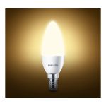 ⁦فيليبس - لمبة LED B35، غير قابلة للتعتيم، قاعدة E14، 2700 كلفن، 4-40 واط، ، أبيض دافئ⁩ - الصورة ⁦2⁩