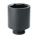 بروتو - لقمة مفتاح ربط طويلة من الصلب - مقاس 1 بوصة - 2 بوصة - 6 نقاط