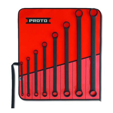 بروتو - طقم مفتاح علبة - اسود - 8 قطع - 12 نقطة