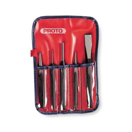 بروتو - طقم تخريم و إزميل - 5 قطع