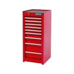 بروتو - خزانة جانبية - 9 درج - أحمر