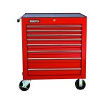 بروتو - خزانة رول مقاس 34 بوصة - 8 أدراج - أحمر