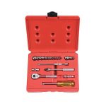 بروتو - طقم لقم محرك 1/4 بوصة - 19 قطعة - 6 و8 نقاط