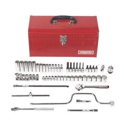 بروتو - طقم لقم - مقاس 3/8 بوصة - 57 قطعة - 12 نقطة