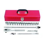 بروتو - طقم لقم - مقاس 1/2 بوصة - 22 قطعة - 12 نقطة