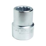 بروتو - لقمة مفتاح كروم - مقاس 1 بوصة- 2-1/4 بوصة- 12 نقطة