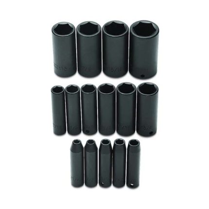 بروتو - طقم لقم عميق 3/8 بوصة- 15 قطعة- 6 نقاط