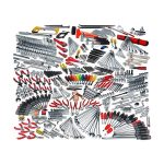 بروتو - أطقم عدد وأدوات مكونة من 558 قطعة مع طاولة عدة وأدوات كبيرة بعجلات