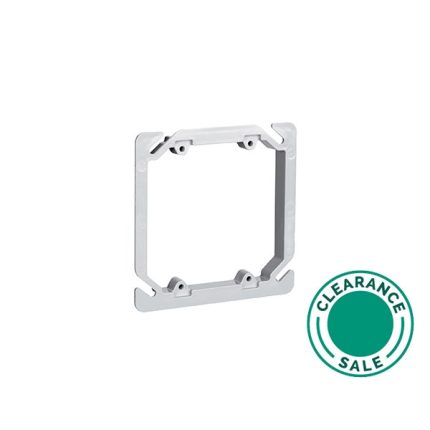 تصفية ليجراند - غطاء لصندوق مربع مقاس 4 بوصات، مجوز، مرتفع 3/8 بوصة، رمادي