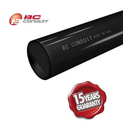 بحرة - ماسورة PVC - مقاس 50 مم - أسود - طول 2.9 متر - عالي الصلابة