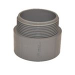 بحرة - موصل بلاستيكي ذكر 1 بوصة -رمادي