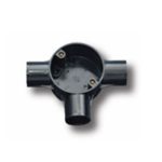 بحرة - علبة بلاستيك بثلاث مداخل شكل (T) - 20مم