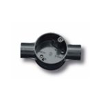 بحرة - علبة بلاستيك بمدخلين مستقيمين - 20 مم