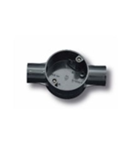 بحرة - علبة بلاستيك بمدخلين مستقيمين - 20 مم