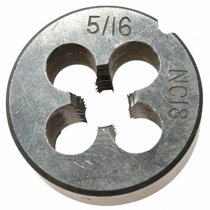 قالب تسنين من الفولاذ الصلب, القطر 1 بوصة, العرض  5 / 16-18 UNC