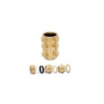 RAYCHEM RPG - Gland Brass Nickel Plated 63(L)mm Armored w/LSF Shroud, Nut and Tag