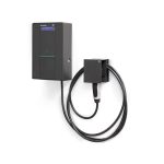 سكامي - كابل حائط + مقبس نوع 2، 3P + N + E، 32A، 400V، 22kW، IP55، IK10، نوع 2، 5م، OCPP 1.6 JSON + تخصيص الرسومات