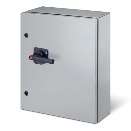 سكامي - مفتاح فصل - 250 أمبير - 3P+SN - IP65 - مقاس 300x500x200 مم - Metal - أسود/رمادي