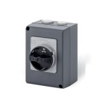 سكامي - مفتاح فصل مغلق (AC22A/AC23A) 20A، 3P + N، IP66، 105x150x82mm، Y1، IK10، عام، رمادي/أسود