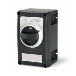 سكامي - مفتاح فصل، 32A، 2P، IP66، 226x306x115mm، Y1، IK10، عام، رمادي/أسود، GW 960°C