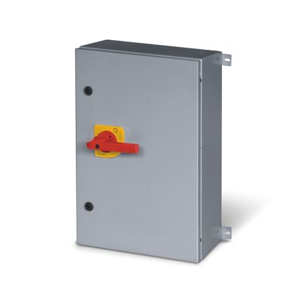 سكامي - مفتاح فصل مغلق، 1600A، 3P + N، IP65، 600x1000x300mm، K6 IK10، طوارئ أصفر/أحمر