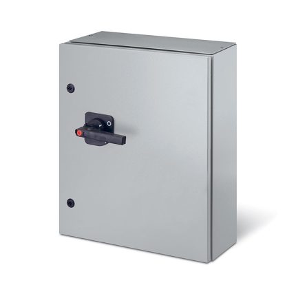 سكامي - مفتاح فصل مغلق (AC22A/AC23A)، 160A، 6P، IP65، 500x700x250mm، K2 IK10، عام رمادي/أسود