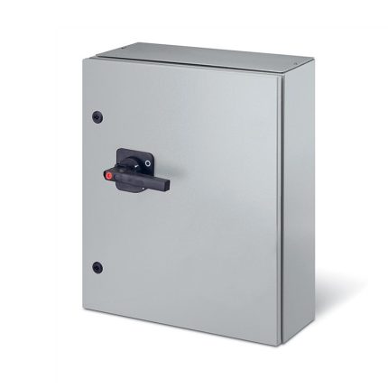 سكامي - مفتاح فصل، 125A، 3P+N، IP65، DIN-NH، 300x500x200mm، KF2، IK10، عام، رمادي/أسود