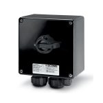 سكامي - مفتاح فصل، 40A، 2P، IP66، 250x255x120mm، II 2GD، GRP، عام، رمادي