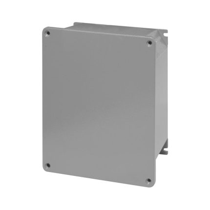 سكامي - صندوق تقاطع، 410x315x150mm، IP66، مكون، ألمنيوم مسبوك، رمادي