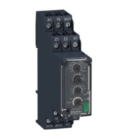 SCHNEIDER - Modular timing relay, 8 A, 2 CO, 0.05s…300h, multifunction, 24...240 V AC/DC
