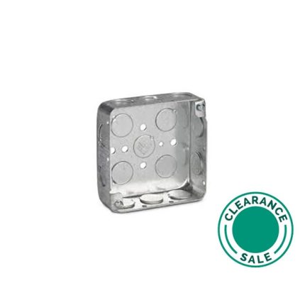 تصفية ستيل سيتي -صندوق، مربع، 4 بوصة، 1-1/2 بوصة عميقة، 1/2 إخراج