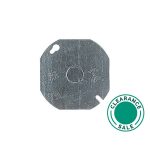 تصفية ستيل سيتي -غطاء، 4 بوصة، ثماني الأضلاع/دائري، مسطح، 1/2 بوصة KO