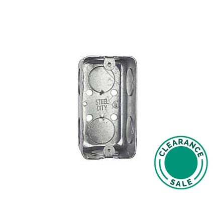 تصفية ستيل سيتي -صندوق فائدة، 4x2 1/8 بوصة، 1 7/8 بوصة عميقة، 3/4 بوصة KO