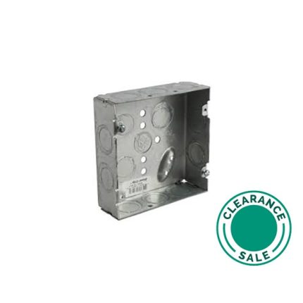 تصفية ستيل سيتي -صندوق مربع، 4-11/16 بوصة، عمق 2-1/8 بوصة، 3/4 بوصة KO