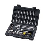 ستانلي - طقم لقم متري - محرك 1/4 بوصة - 46 قطعة