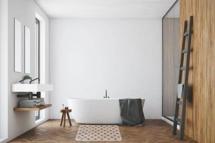 بساط حمام بلاستيك 67 × 35 سم - شفاف