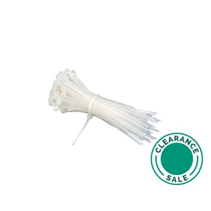تصفية ي.ي كابل أكسسريس - مربط أسلاك، أبيض، 160x4.8 مم، 100 قطعة/باكت