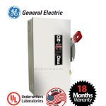 جنرال إليكتريك - مفتاح سلامة - بدون فيوز - 3 أقطاب 100 أمبير - 600 فولت - داخلي