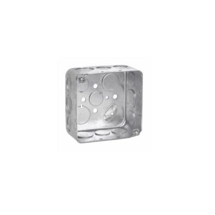 كروس هايندس - علبة مربع 4 بوصة عمق 1/8 2 بوصة بفتحات 1/2 و 3/4 بوصة