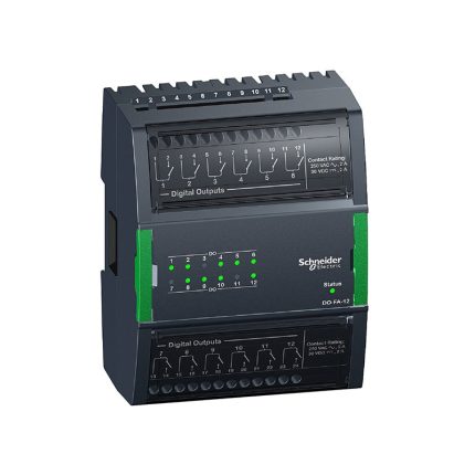شنايدر - وحدة إدخال/إخراج مركزية، SpaceLogic، 12 مخرج رقمي Form A