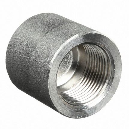 غطاء دائري, من ستانلس ستيل 316L ,مقاس الأنبوب الممناسب 1 بوصة, داخلي, NPT, فئة 3000, الطول الإجمالي 1 5/8 بوصة