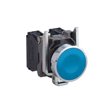 شنايدر - مفتاح ضغط - أزرق - Ø22 spring return 1NO