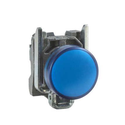 شنايدر - لمبة بيان - أزرق - Ø22 plain lens with integral LED 24V