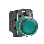 شنايدر - مفتاح تحكم ضغط - أخضر - Ø22 spring return 1NO+1NC 220...240V