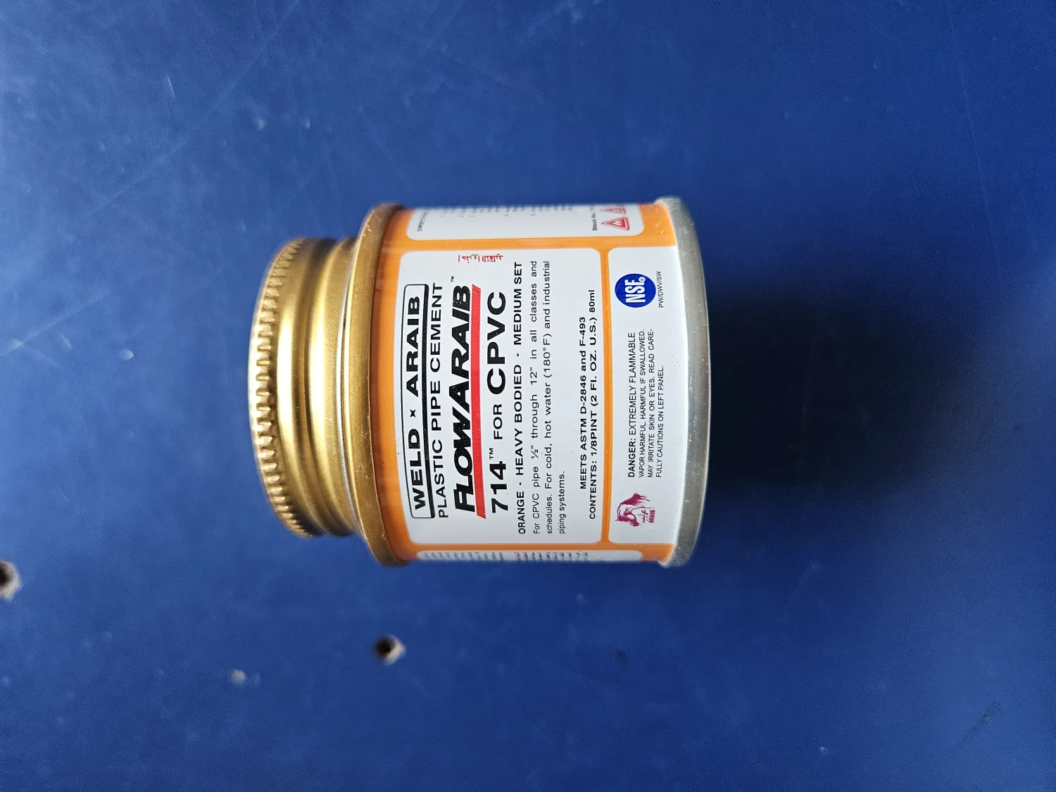 غراء سي بي في سي ويلد عريب فلوعريب 714 – 80 مل (WELD ARAIB FlowARAIB 714 CPVC Solvent Cement. Flexible Stainless Steel Braided Water Supply Hose / Connector Pipe – 60 cm.  WELD ARAIB FlowARAIB 714 Hea