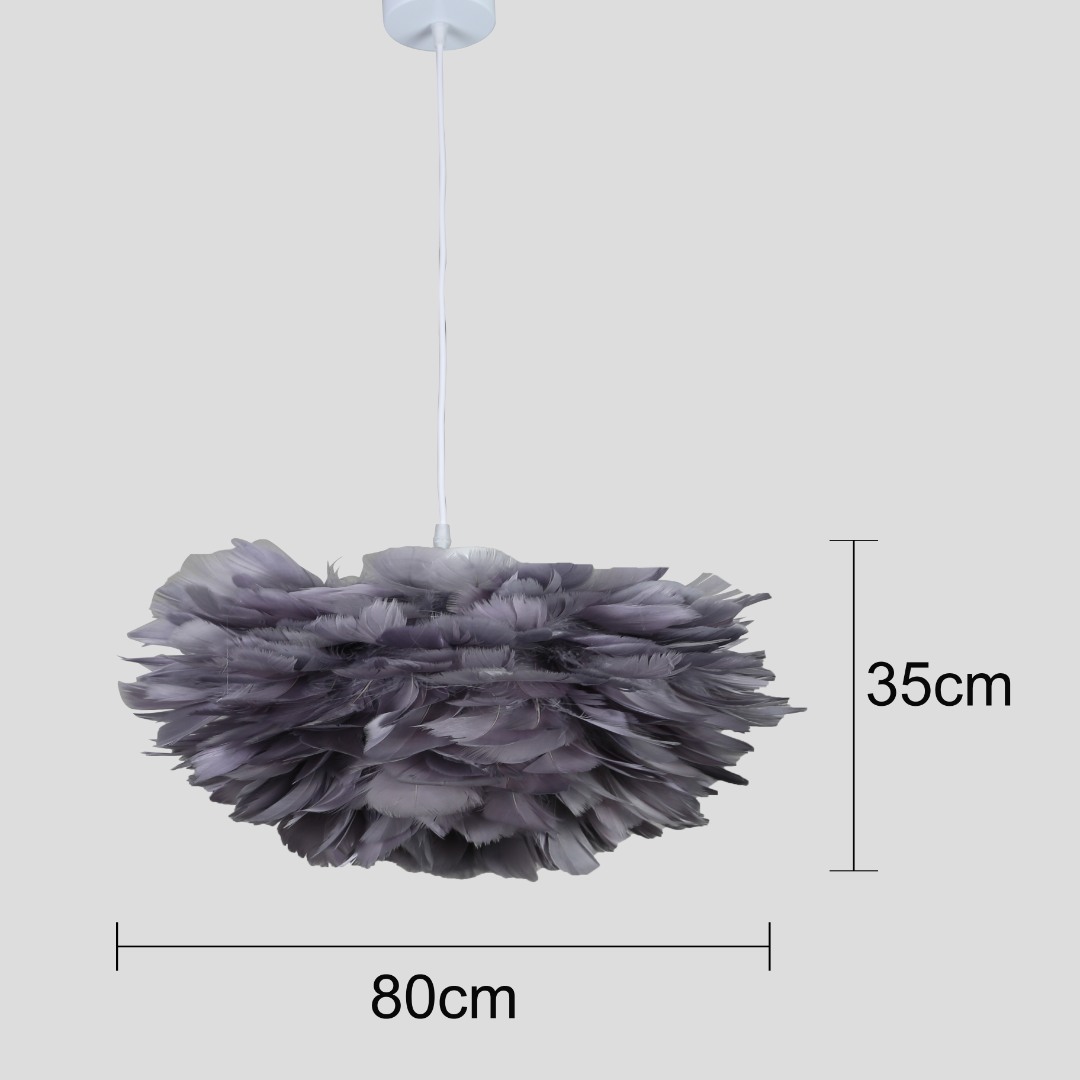 نجف مودرن ريش فضي E27*5L