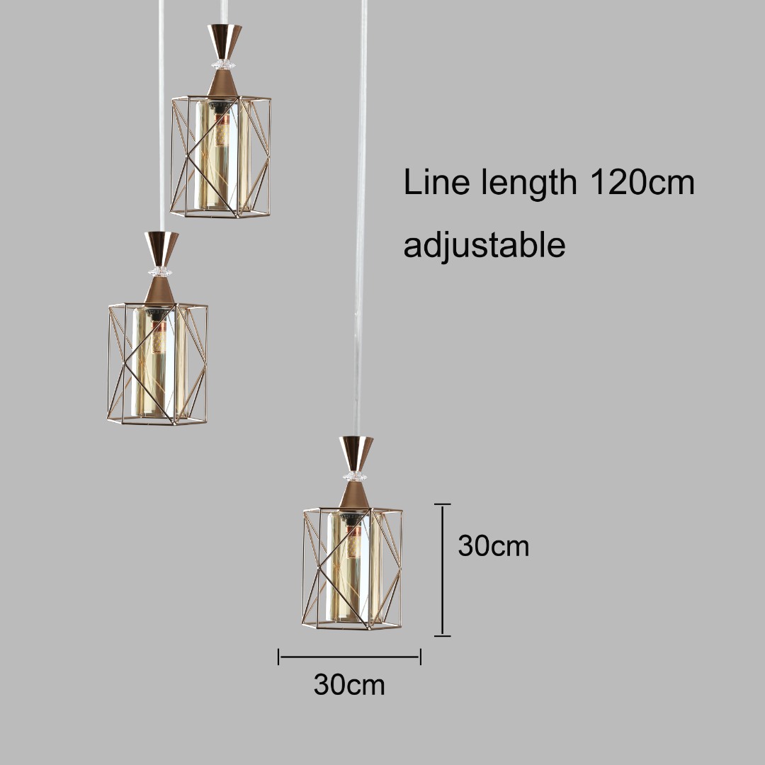علاقي ثلاثي ذهبي E27*3L
