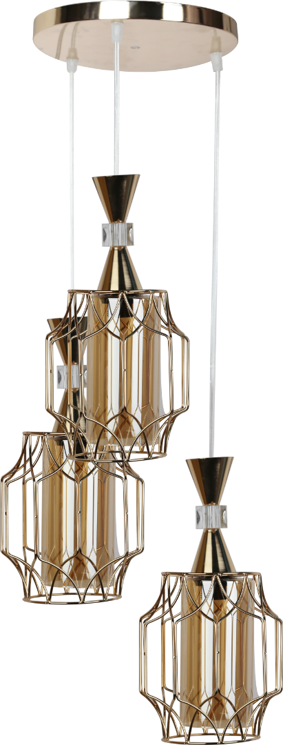 علاقي مودرن ثلاثي ذهبي E27*3L