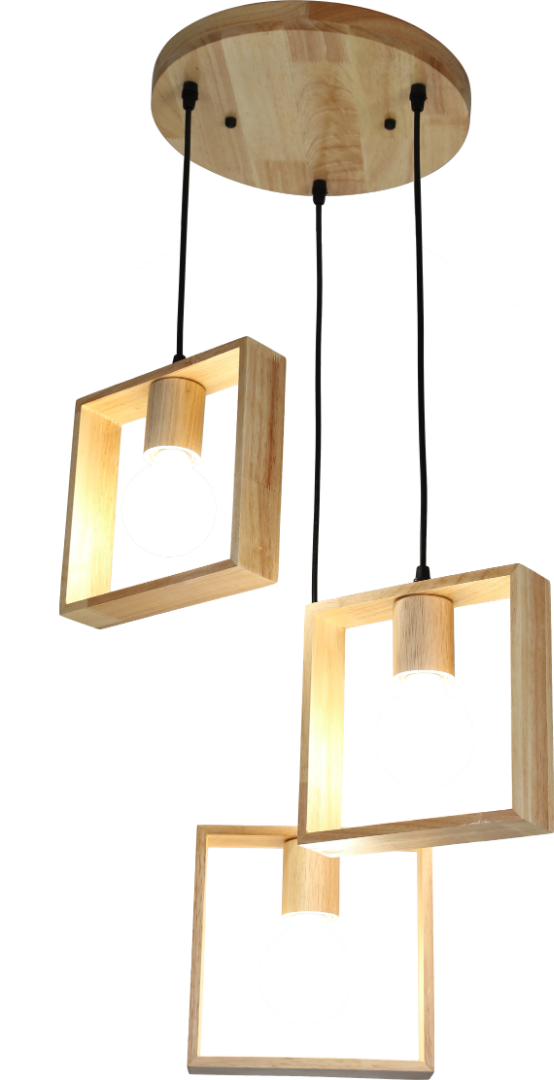 علاقي ثلاثي خشبي E27*3L