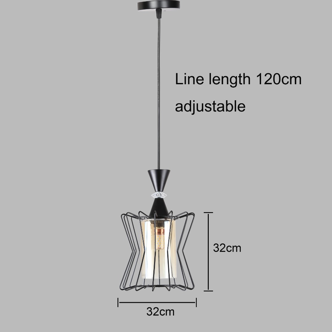 علاقي مفرد اسود E27*1L